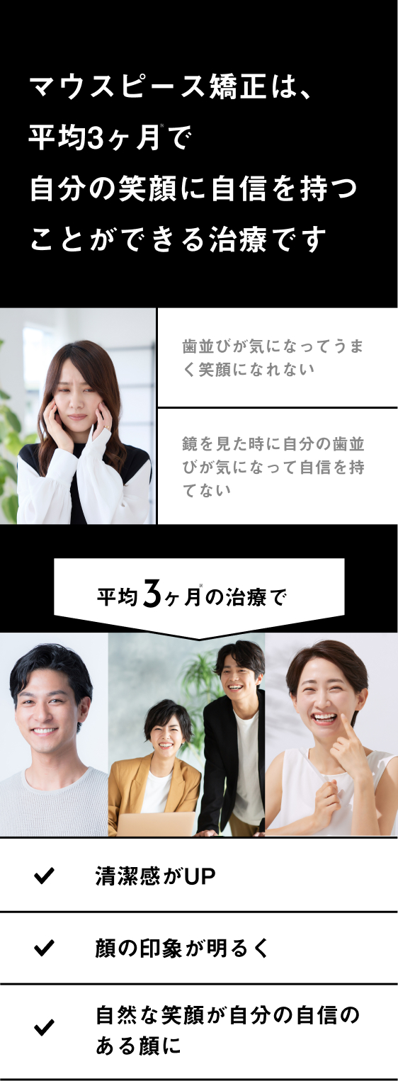 マウスピース矯正は笑顔に自信を持つことができる治療です