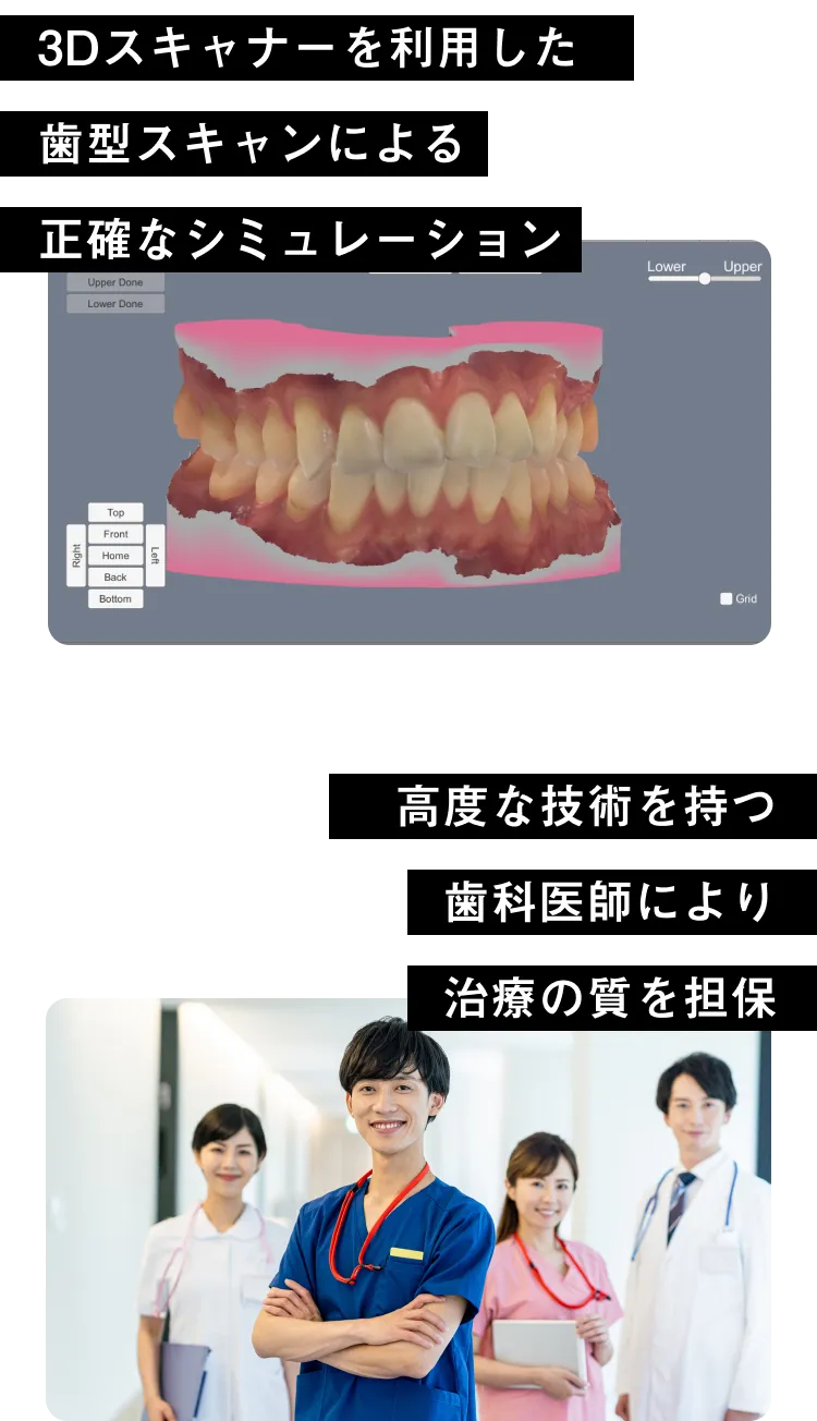 全く新しい矯正体験