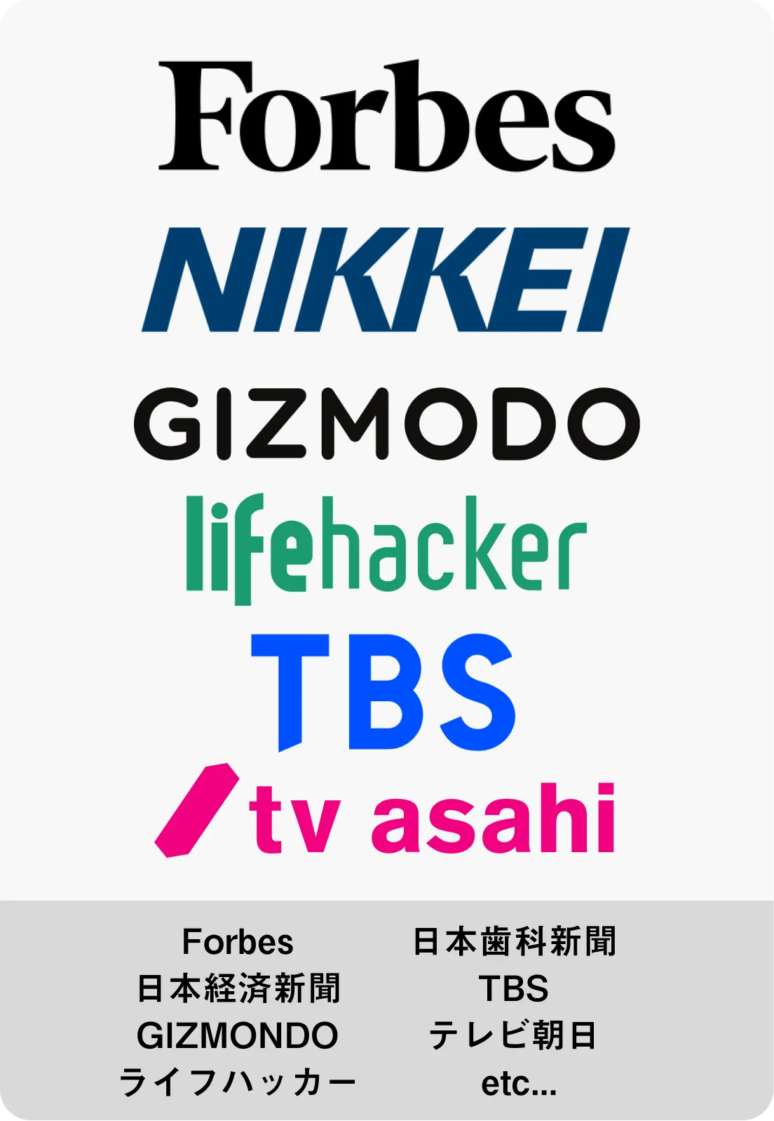 新聞社、テレビ等多くの媒体に取り上げていただきました。